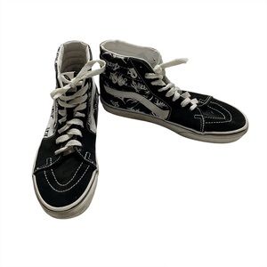 black and white vans high tops womens